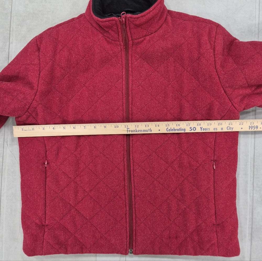 Woolrich Ruby Heather Jacket Women's Medium Red Q… - image 6